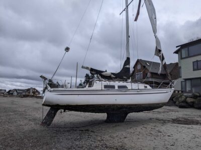 a boat on the beach (MyCoast AI)