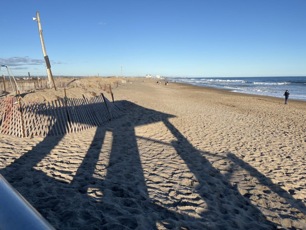 a person walking on a beach (MyCoast AI)