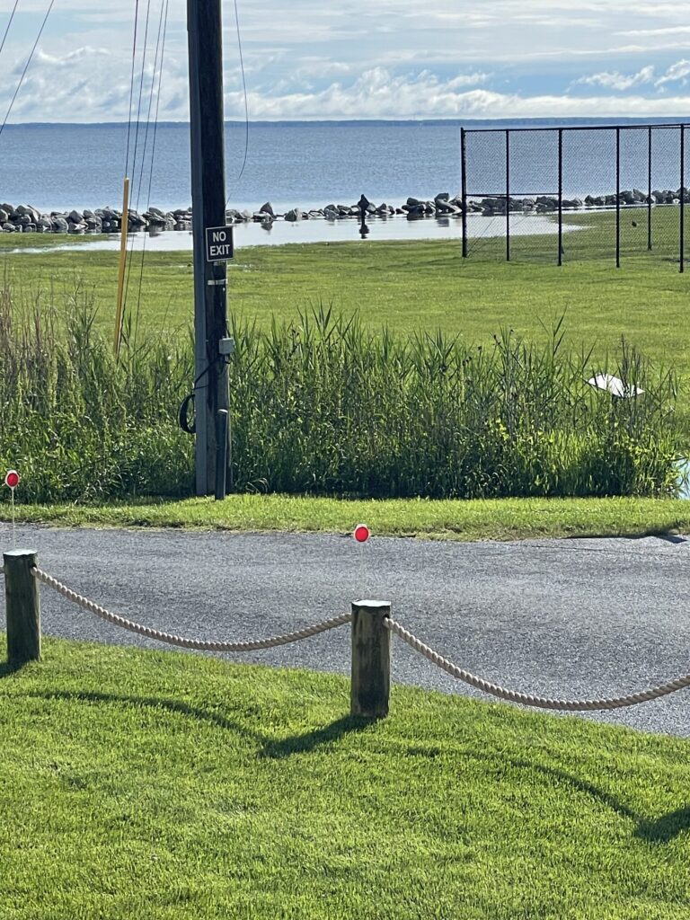 a fence in front of a beach (MyCoast AI)