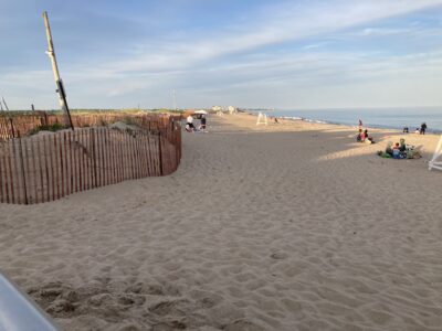 a sandy beach with people on it (MyCoast AI)