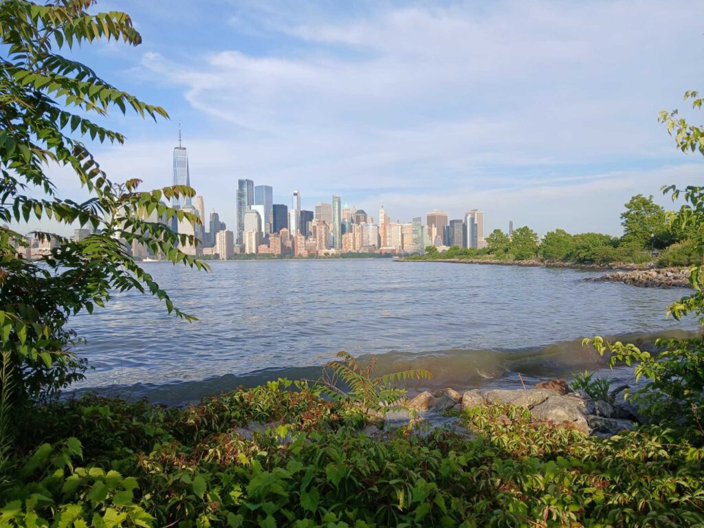 a body of water with a city in the background (MyCoast AI)