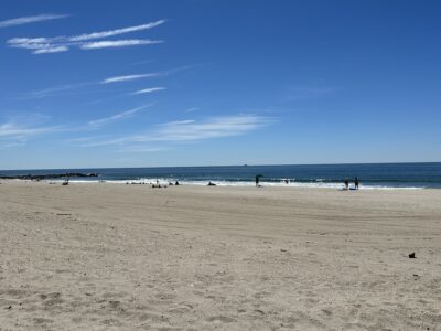 people walking on a beach (MyCoast AI)