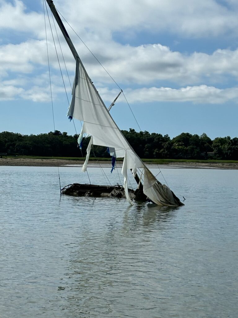 a sailboat in the water (MyCoast AI)