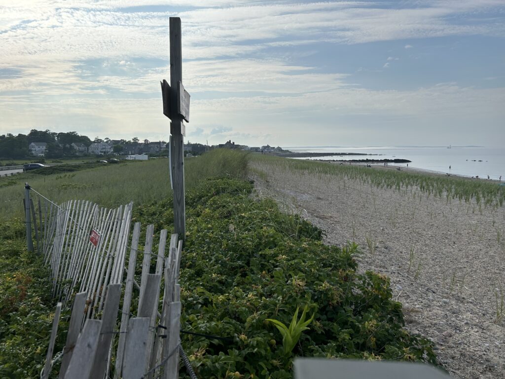a fence in a field (MyCoast AI)