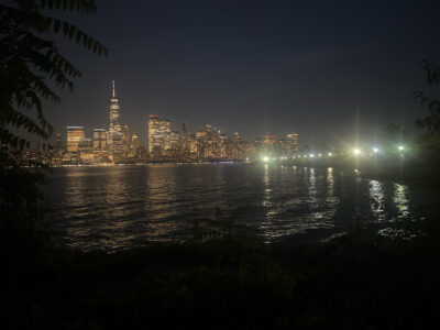 a city skyline at night (MyCoast AI)