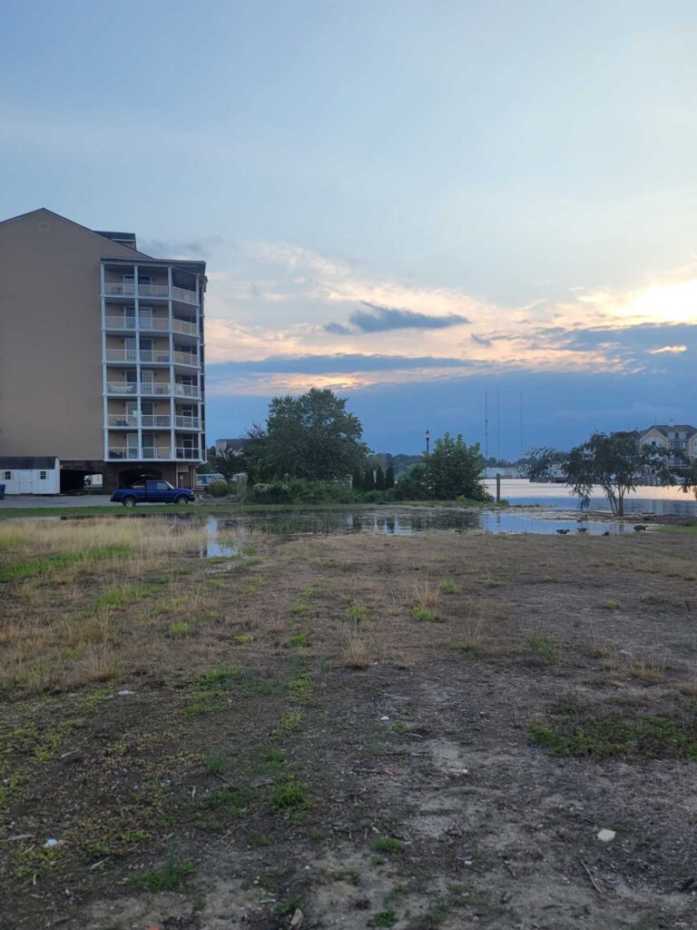 a building next to a body of water (MyCoast AI)