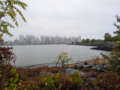 a body of water with a city in the background (MyCoast AI)
