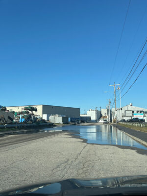 a road with buildings along it (MyCoast AI)