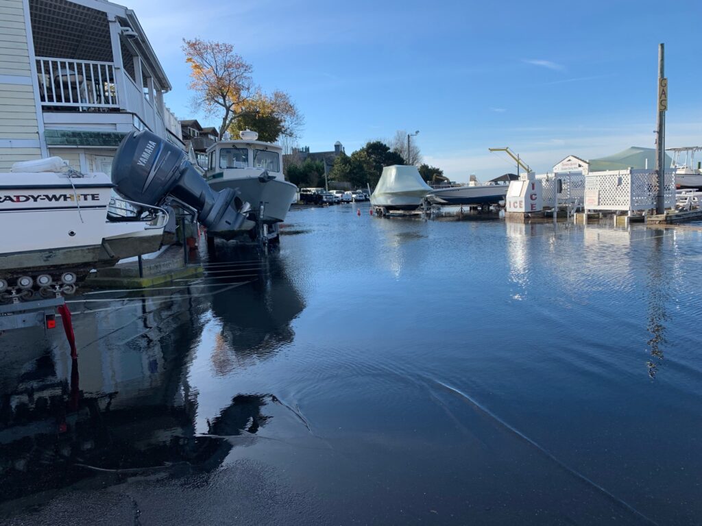 a boat docked at a pier (MyCoast AI)