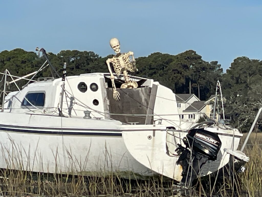 a boat with a person on it (MyCoast AI)