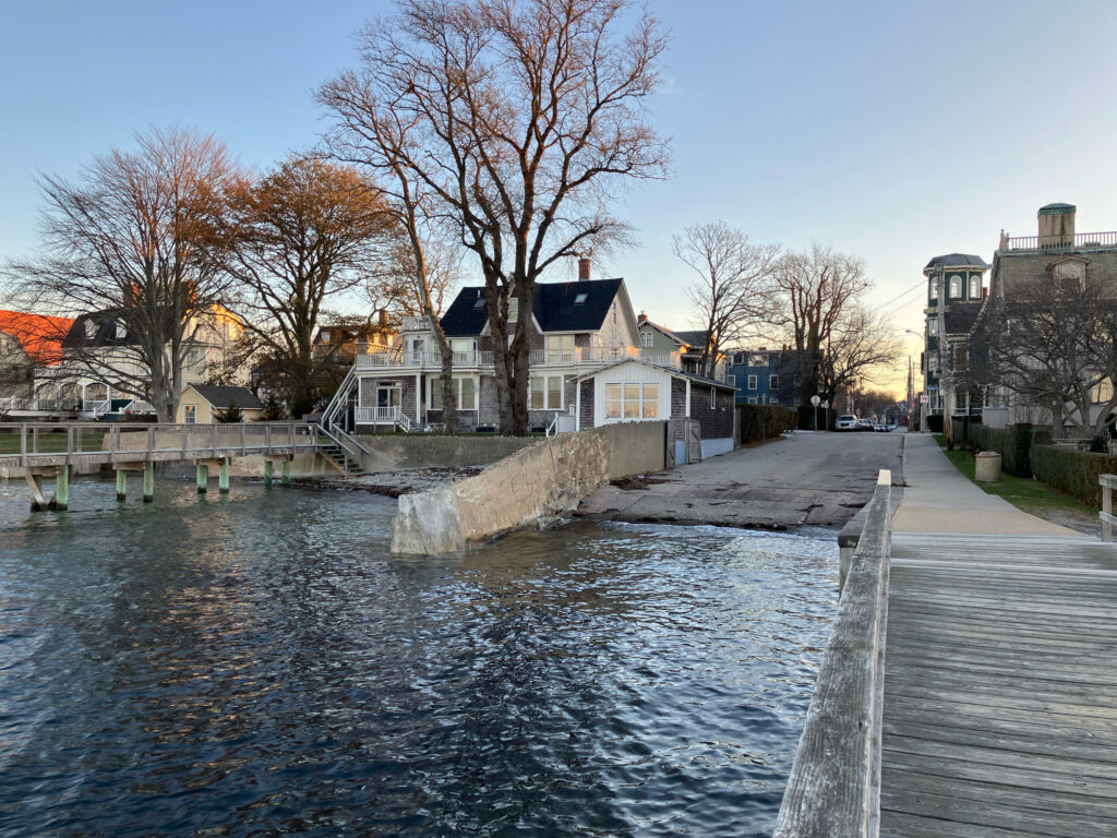 a body of water with buildings along it (MyCoast AI)