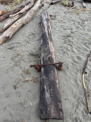 a wooden cross on the ground (MyCoast AI)