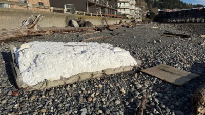 a large pile of rocks (MyCoast AI)