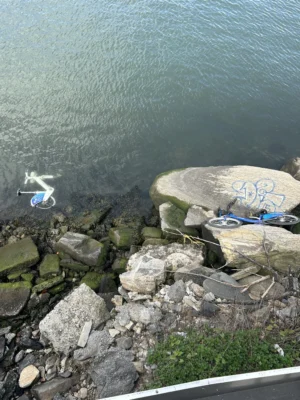 Bicicletas en el East River, Astoria Queens