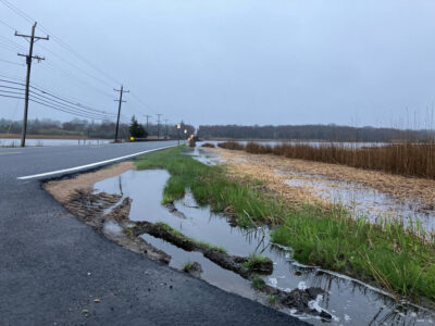a road with water on the side (MyCoast AI)