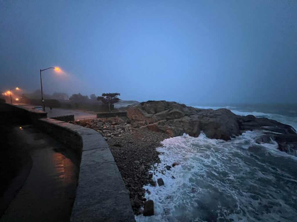 a road with snow on the side (MyCoast AI)