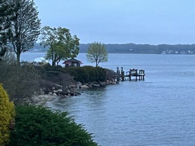 a dock over a body of water (MyCoast AI)