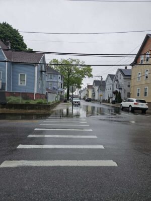 a street with houses and cars (MyCoast AI)