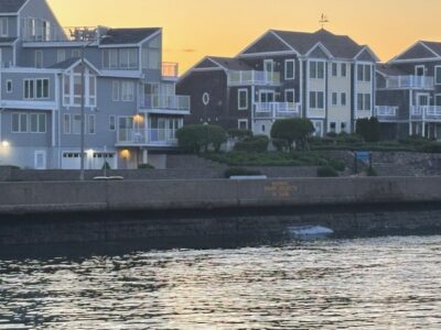 a row of houses next to a body of water (MyCoast AI)