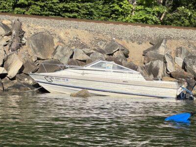 a boat in the water (MyCoast AI)