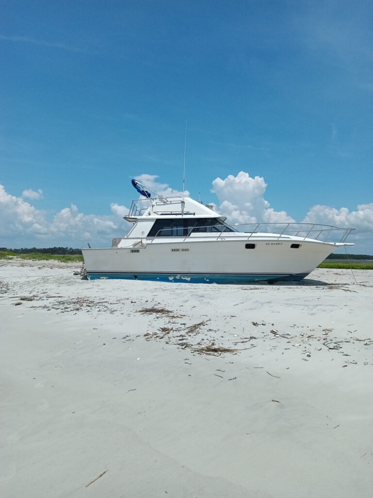 a boat on the beach (MyCoast AI)