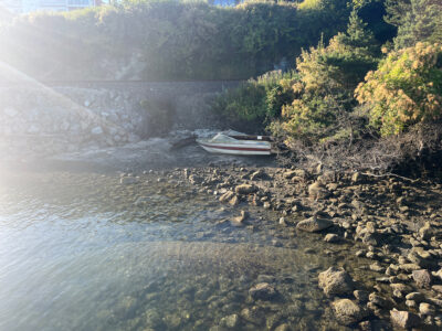 boats on a river (MyCoast AI)