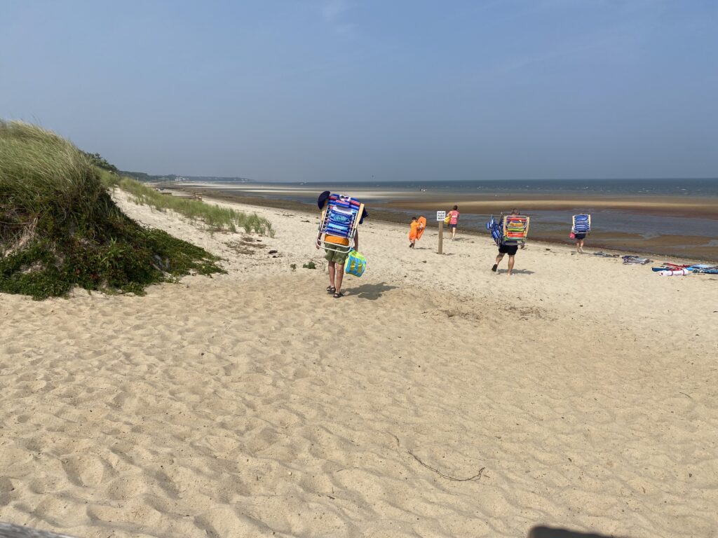 people on a beach (MyCoast AI)
