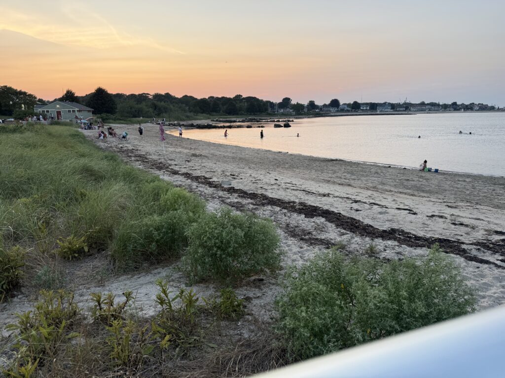 a beach with people on it (MyCoast AI)