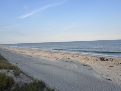 a beach with people on it (MyCoast AI)