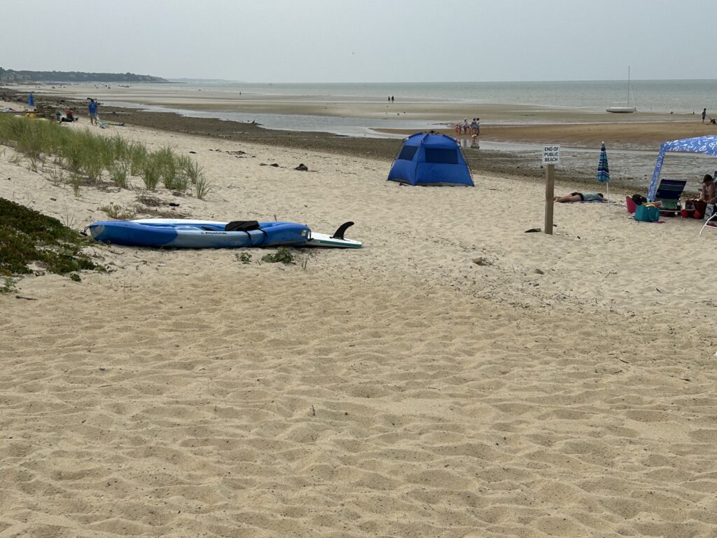 a surfboard on the beach (MyCoast AI)