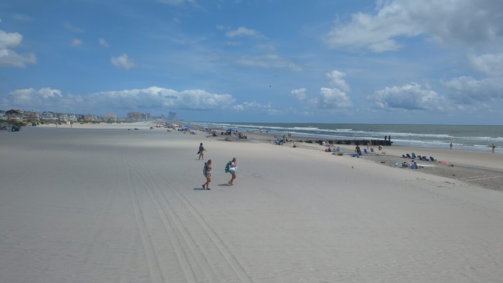 people on a beach (MyCoast AI)