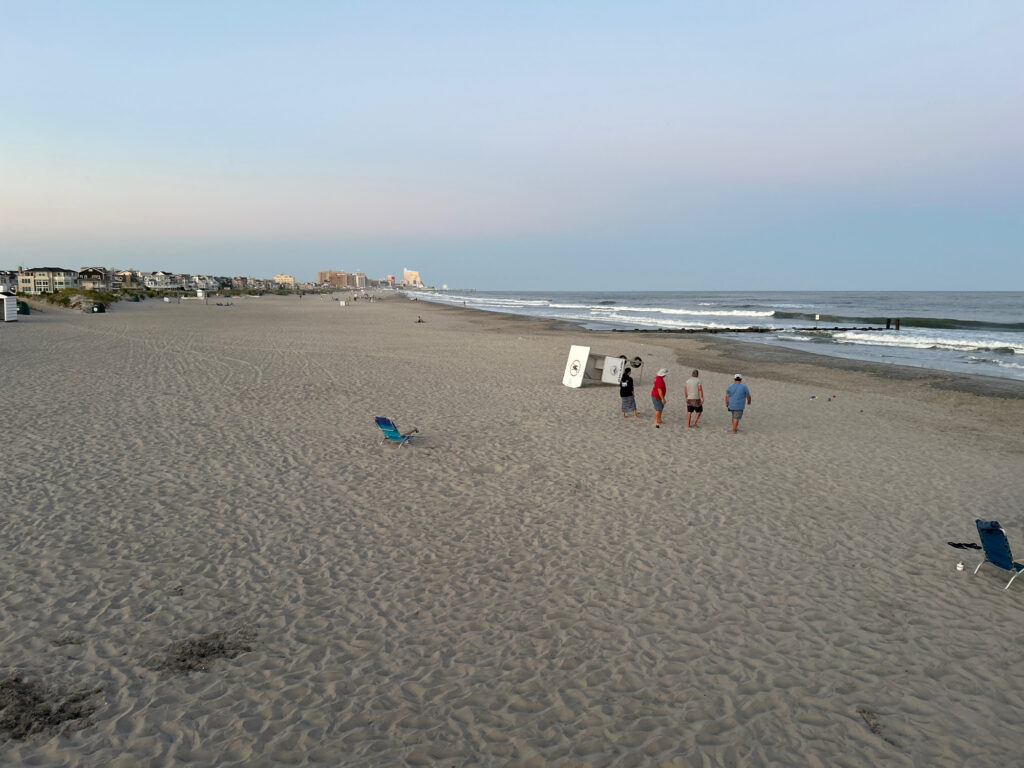 people on a beach (MyCoast AI)