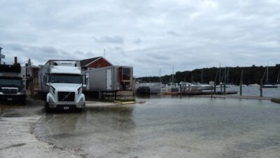 a group of boats docked (MyCoast AI)