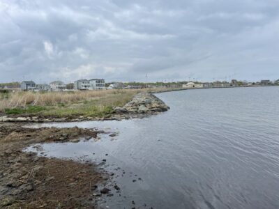 a body of water with buildings in the background (MyCoast AI)