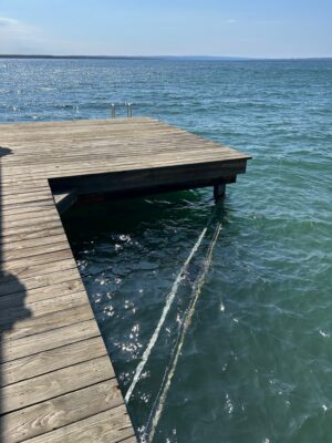 a dock over the water (MyCoast AI)